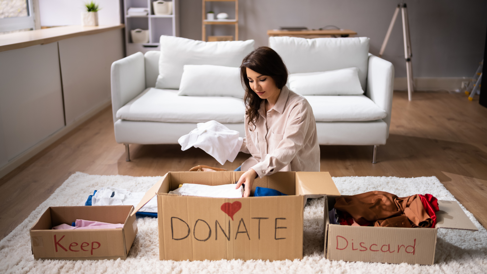 Decluttering a small space