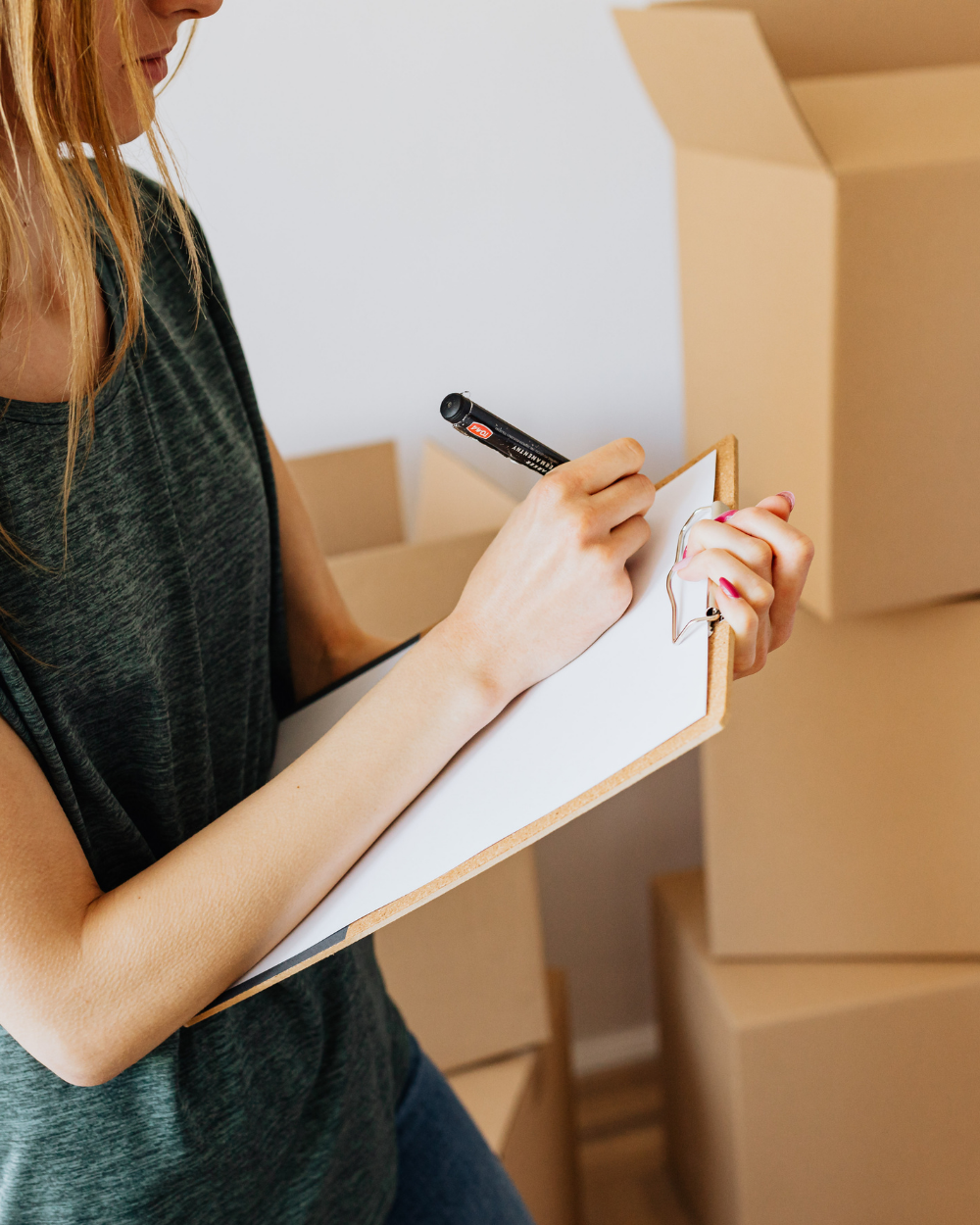 Complete move-in and move-out checklist