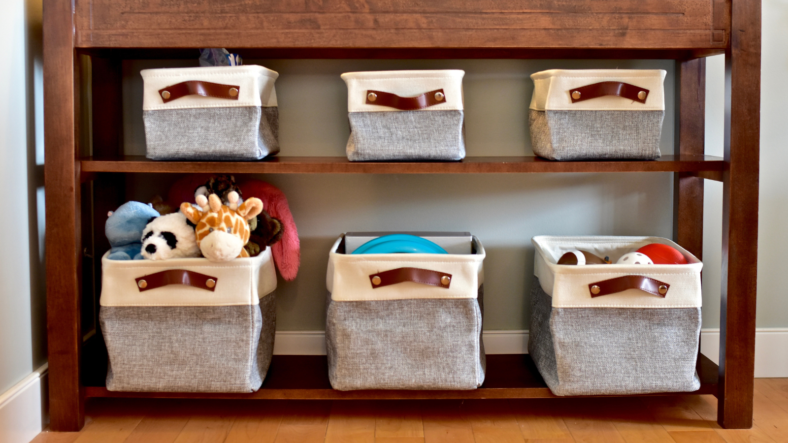 Seasonal home refresh with organized storage bins
