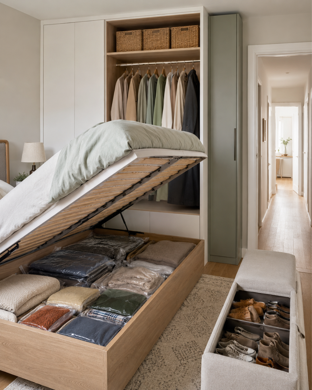 Seasonal storage without a basement or attic