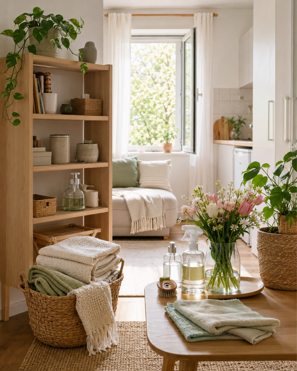 Spring reset checklist for a small home