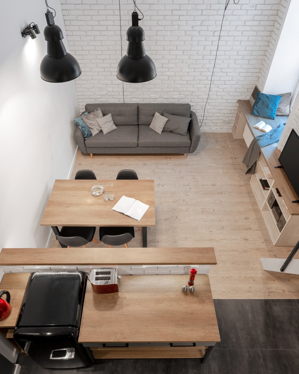Making a studio apartment feel bigger
