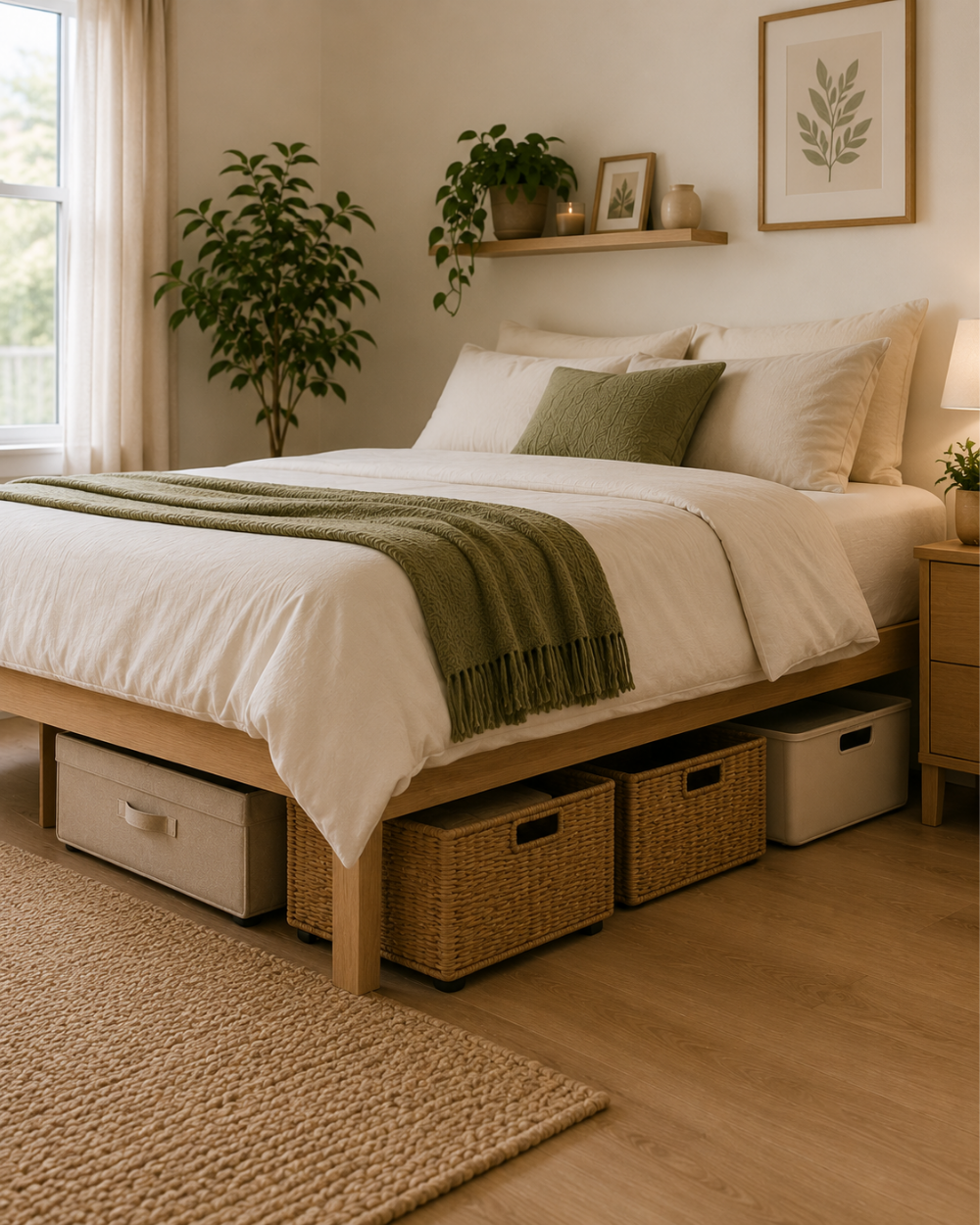 Under-bed and under-furniture storage