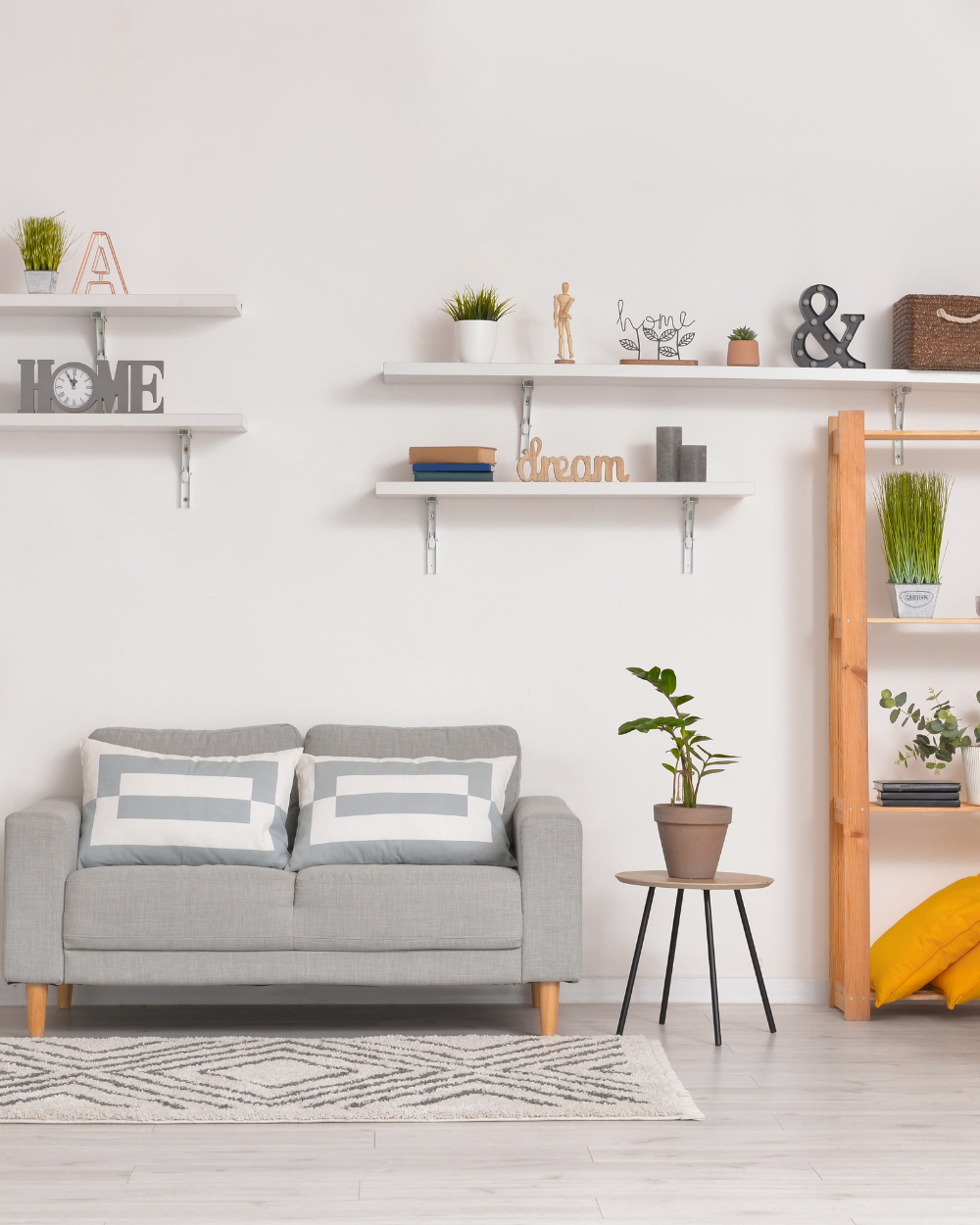 Shelving ideas for unused walls