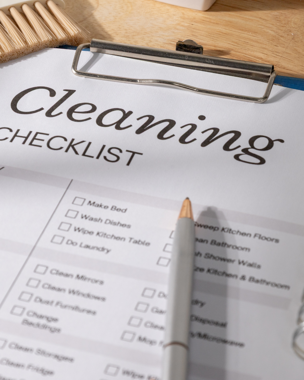 Weekly home reset checklist